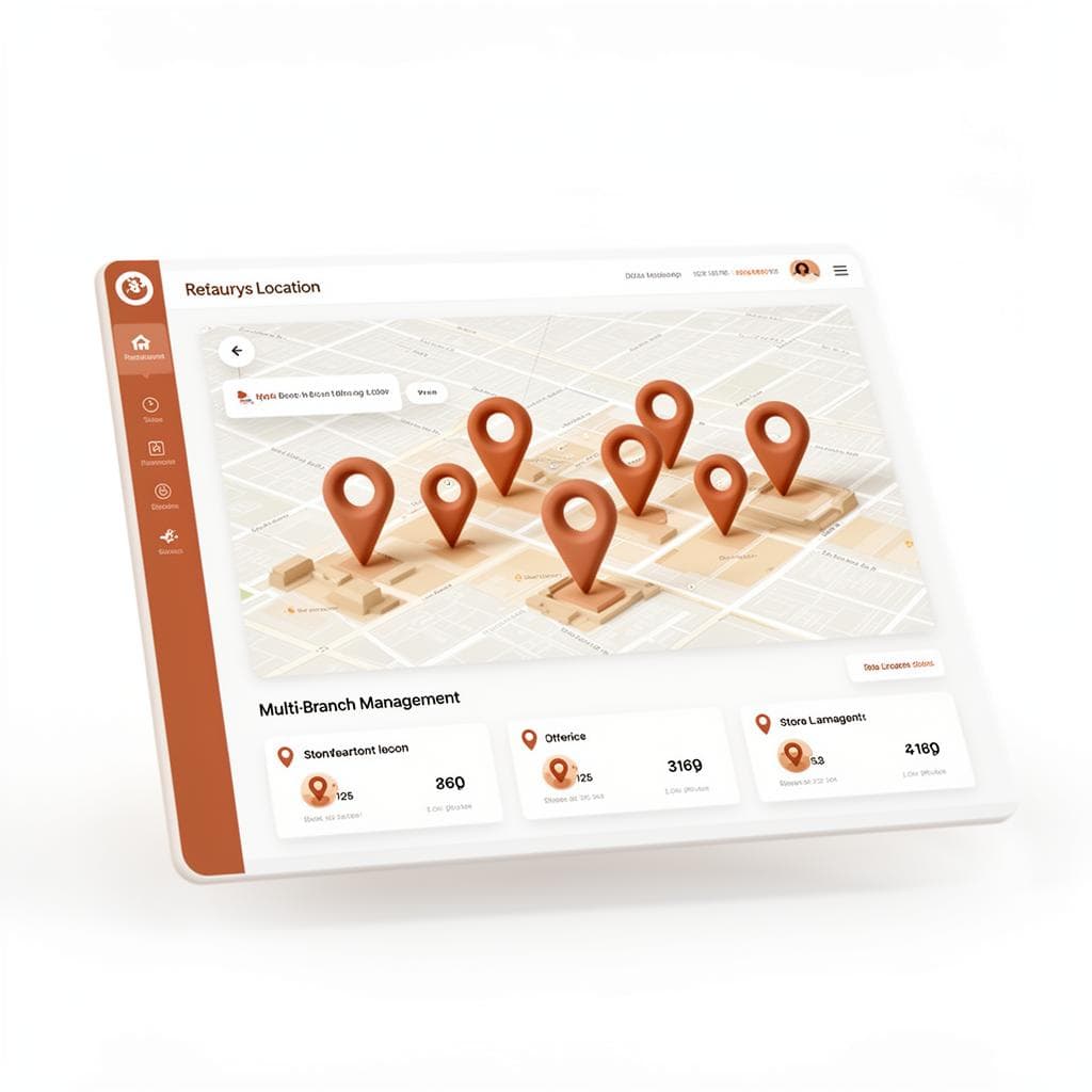 Gestión multi-sede con mapa de ubicaciones